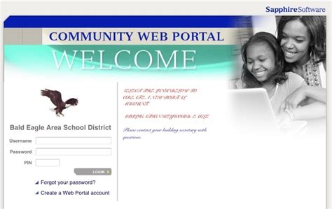 Sapphire Community Web Portal for Parents/Students